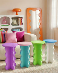 The Ripple Pillar Side Table 70cm