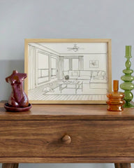 Napping Dog Light Up Frame