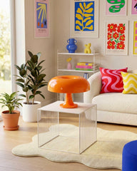 Orange Mushroom Lamp