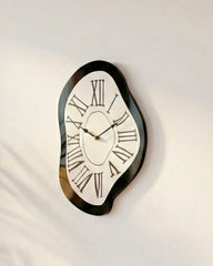 Wall Black Melting Clock