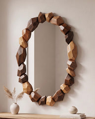 Faceted Quartz Mirror