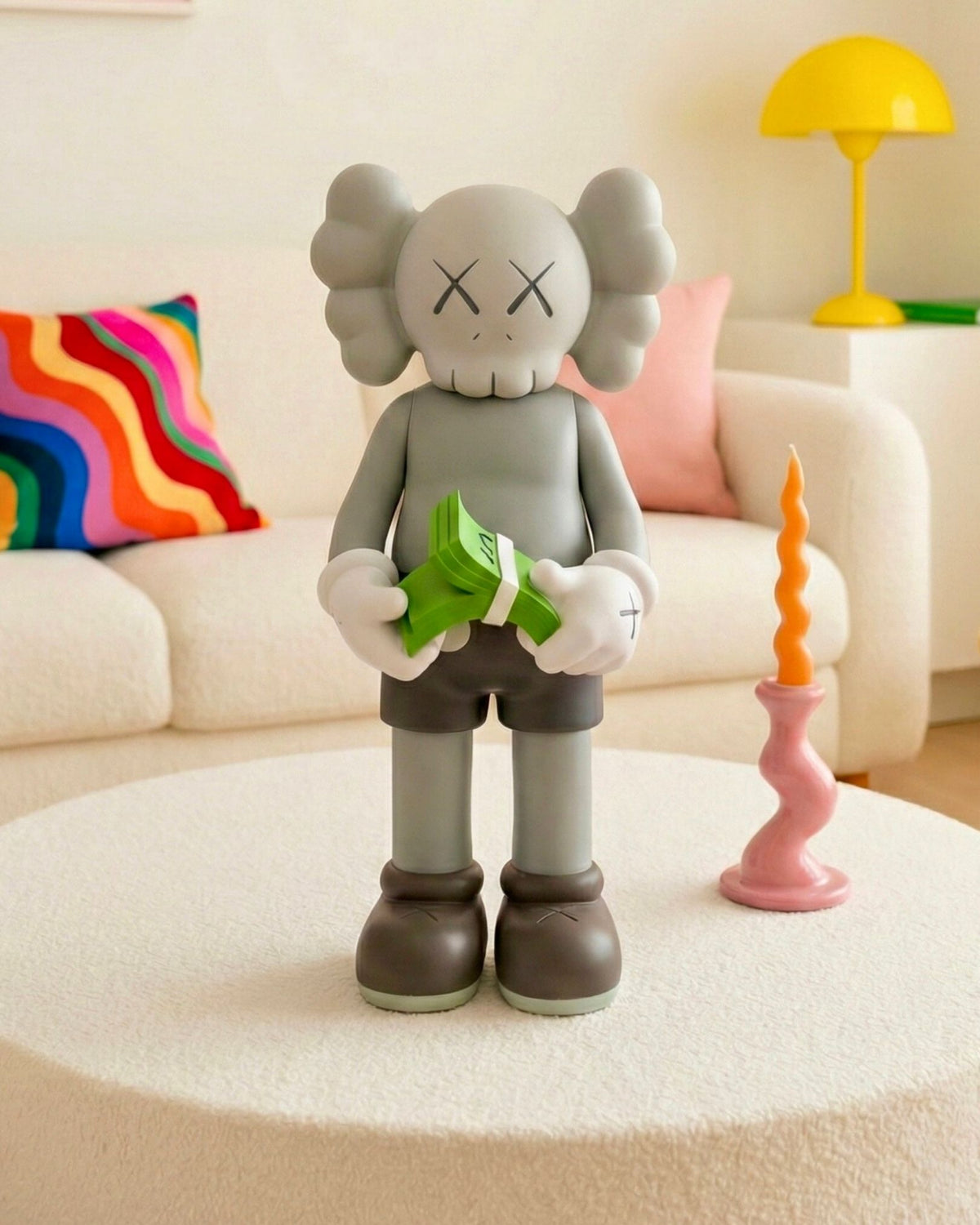 Kaws Cash Figure - Open Edition - Grey