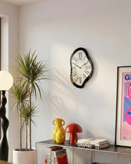 Wall Black Melting Clock