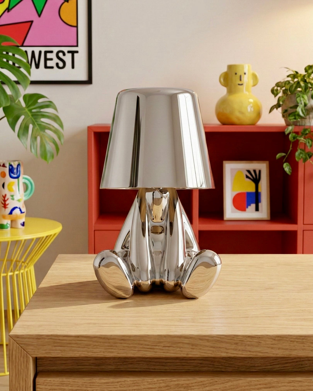 Silver Hustler Lamp