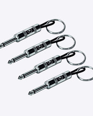 Full set including White Marshall key holder, four guitar plug keychains, and wall mounting hardware.