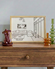 Modern Living Room Light Up Frame