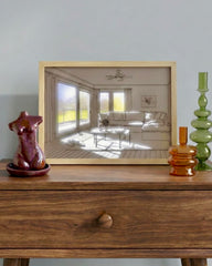 Napping Dog Light Up Frame