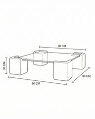 The Cornerstone Coffee Table 90cm