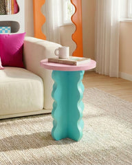 The Ripple Pillar Side Table 70cm
