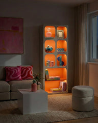 Retro Pill LED Bookcase 180cm