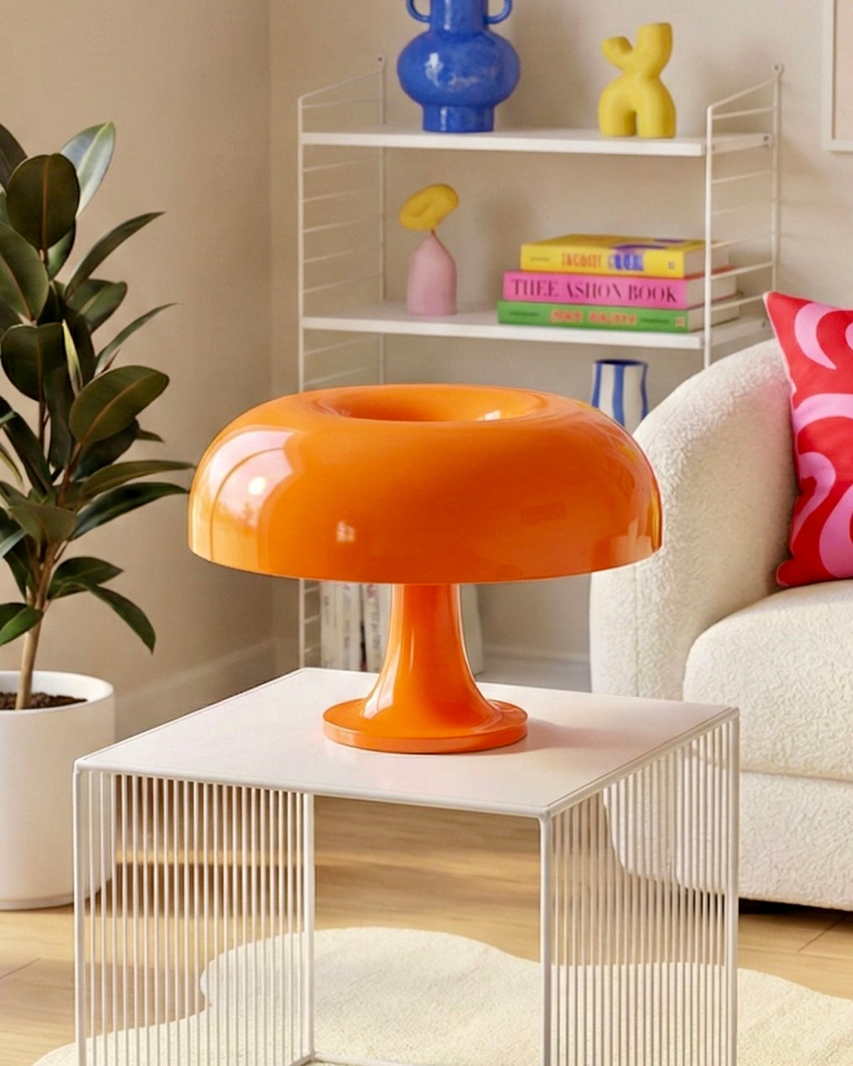 Orange Mushroom Lamp