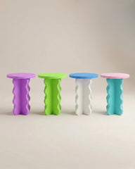 The Ripple Pillar Side Table 70cm