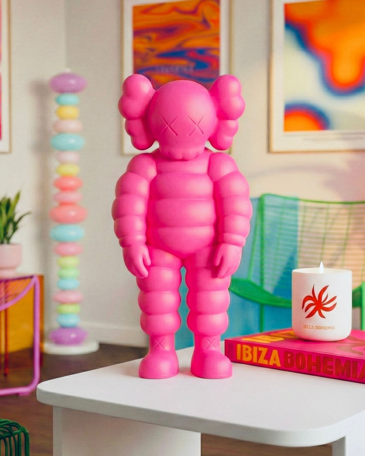 Kaws What Party Figure - Open Edition - Pink