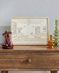 Classic Living Room Light Up Frame