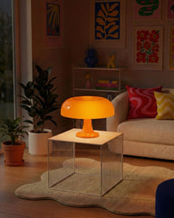 Orange Mushroom Lamp