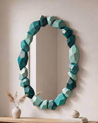 Faceted Quartz Mirror