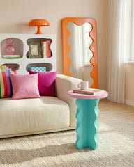 The Ripple Pillar Side Table 70cm