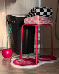 Black X White Checkers Towel